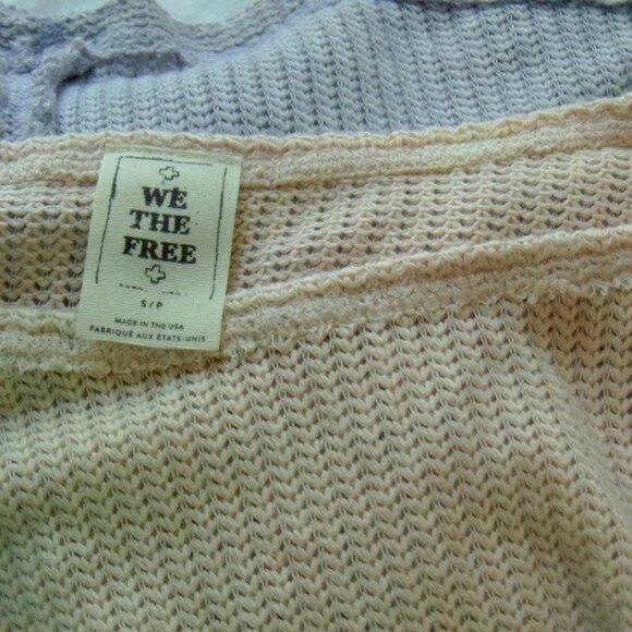 We The Free NWT Smokewash Hacci Moonstone Purple Ombre Crop Sweater S - Picture 10 of 10